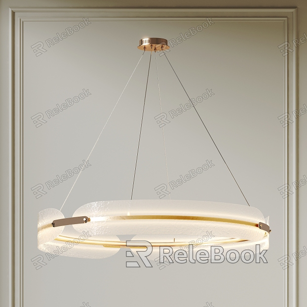 Round Chandelier Glass Chandelier Light Luxury Chandelier Art Chandelier model