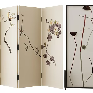 new chinese style screen 3d model