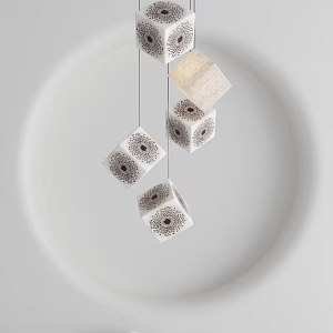 Modern chandelier 3d model