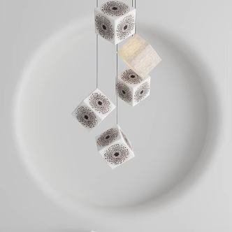 Modern chandelier 3d model