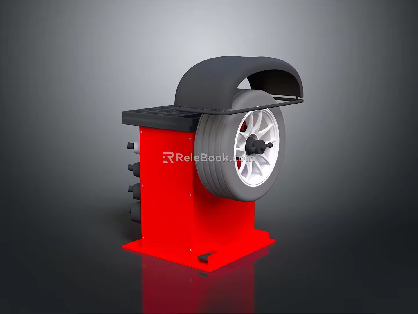 Table changer car positioning tire repair device daily necessities 3d model