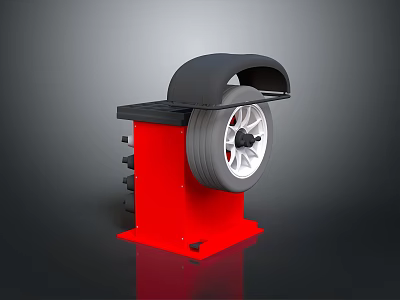 Table changer car positioning tire repair device daily necessities 3d model