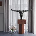 Modern Sculpture Sculpture Flower Combination 3d model