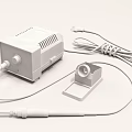 Turquoise Industrial Electric Soldering Iron Kit With Main Unit Sponge Holder And Power Cord