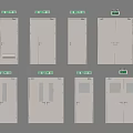 Various Types of Interior Doors With Single Double Panel and Window Designs