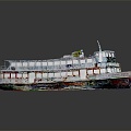 Industrial LOFT Ship Hulk Ship Abandoned Ship Hulk Ship Cruise Ship 3d model