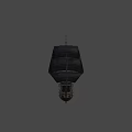 Classic Wooden Sailing Ship With Black Sails And Tall Masts Design