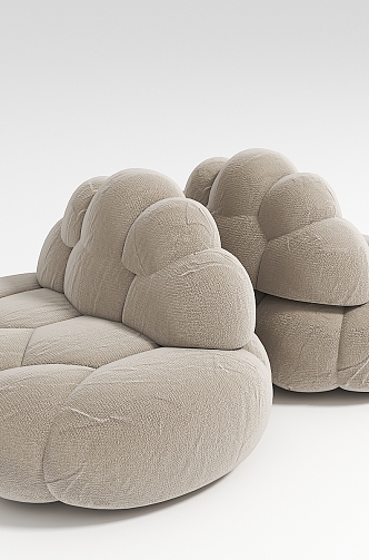 French leisure sofa 3d model