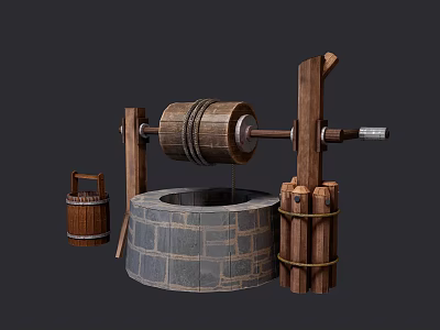 Chinese-style well 3d model