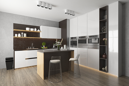 Modern Kitchen Cabinets 3d model