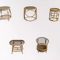 Various Rattan Coffee Tables With Glass Top And Modern Minimalist Designs
