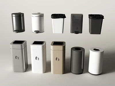 trash can 3d model