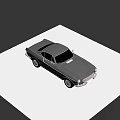 Classic Gray Two Door Sports Car With Sleek Vintage Design And Chrome Details