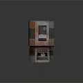 Rusted Metal Industrial Architectural Building Structure With Worn Surface And Modular Compartments 3d model