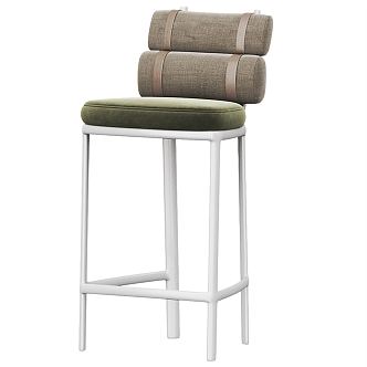 Modern Bar Chair Fabric Bar Chair 3d model