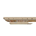 Restaurant Ordering Counter Area With Menu Displays Pickup Zone Takeout Cashier And Food Containers