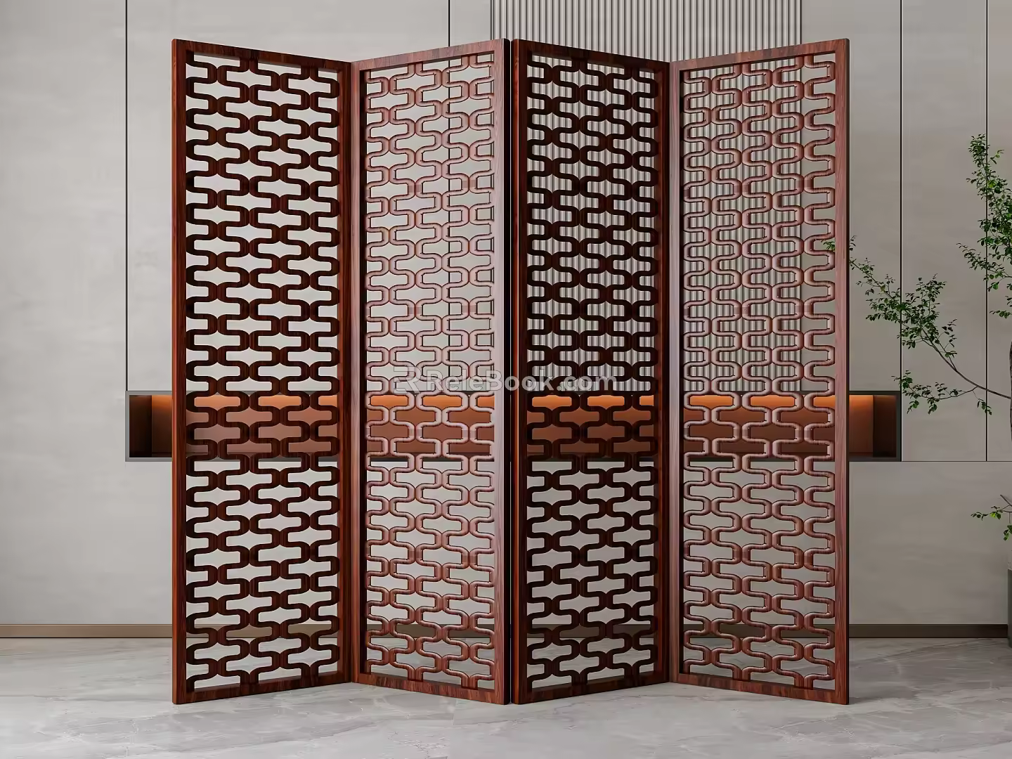 Screen partition 3d model