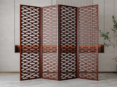 Screen partition 3d model