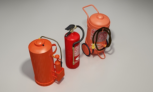 Modern fire extinguisher 3d model