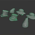 Silver Hat Shaped Daily Living Accessories With Various Styles And Designs
