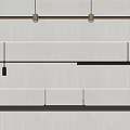 Modern Linear Pendant Lighting Fixtures In Black Metal For Contemporary Home Interior