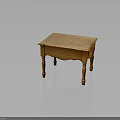 Traditional Wooden Table With Ornate Carved Drawer And Turned Legs Classic Design