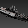 Low model aircraft carrier military game model 3d model