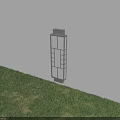 Outdoor Wall Light With Geometric Pattern Glass Panel For Garden Yard Radiant Illumination