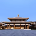 Ancient Architecture Complex With Traditional Style Pagoda Courtyard And Green Surroundings