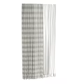 Gray Textured Linen Blend Curtains With Sheer Layer For Modern Home Window Decor