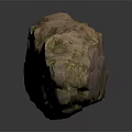 Decorative Natural Wood Stone Material With Rough Textured Surface And Pink Green Hue