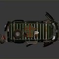 minibus minivan driverless bus school bus van box car 3d model