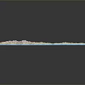 Detailed Scenic 3D Terrain Landscape With Blue Ocean And Mountainous Islands