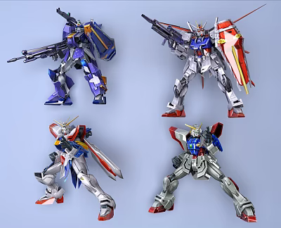 Hyundai Gundam Transformers Robot 3d model