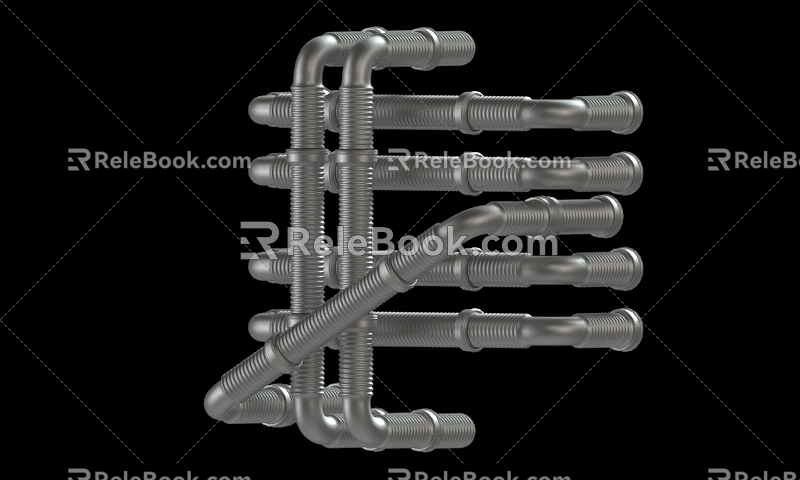 Modern Piping 3d model