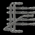 Modern Piping 3d model