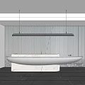 Modern Front Desk Lobby Front Desk 3d model