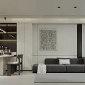Modern Minimalist Open Plan Living And Dining Room With Bright Clean Home Interior Design