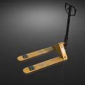 Industrial Equipment Yellow Manual Pallet Jack With Forks And Black Handle