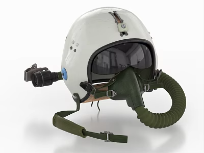 Flight Helmet Pilot Helmet Fighter Pilot Helmet 3d model