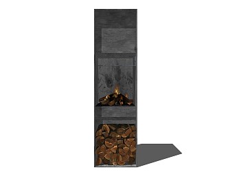 Modern stove 3d model