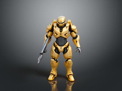 Science Fiction Warrior Future Warrior Next Generation Warrior Super Soldier Magic Warrior Super Soldier Science Fiction Soldier 3d model