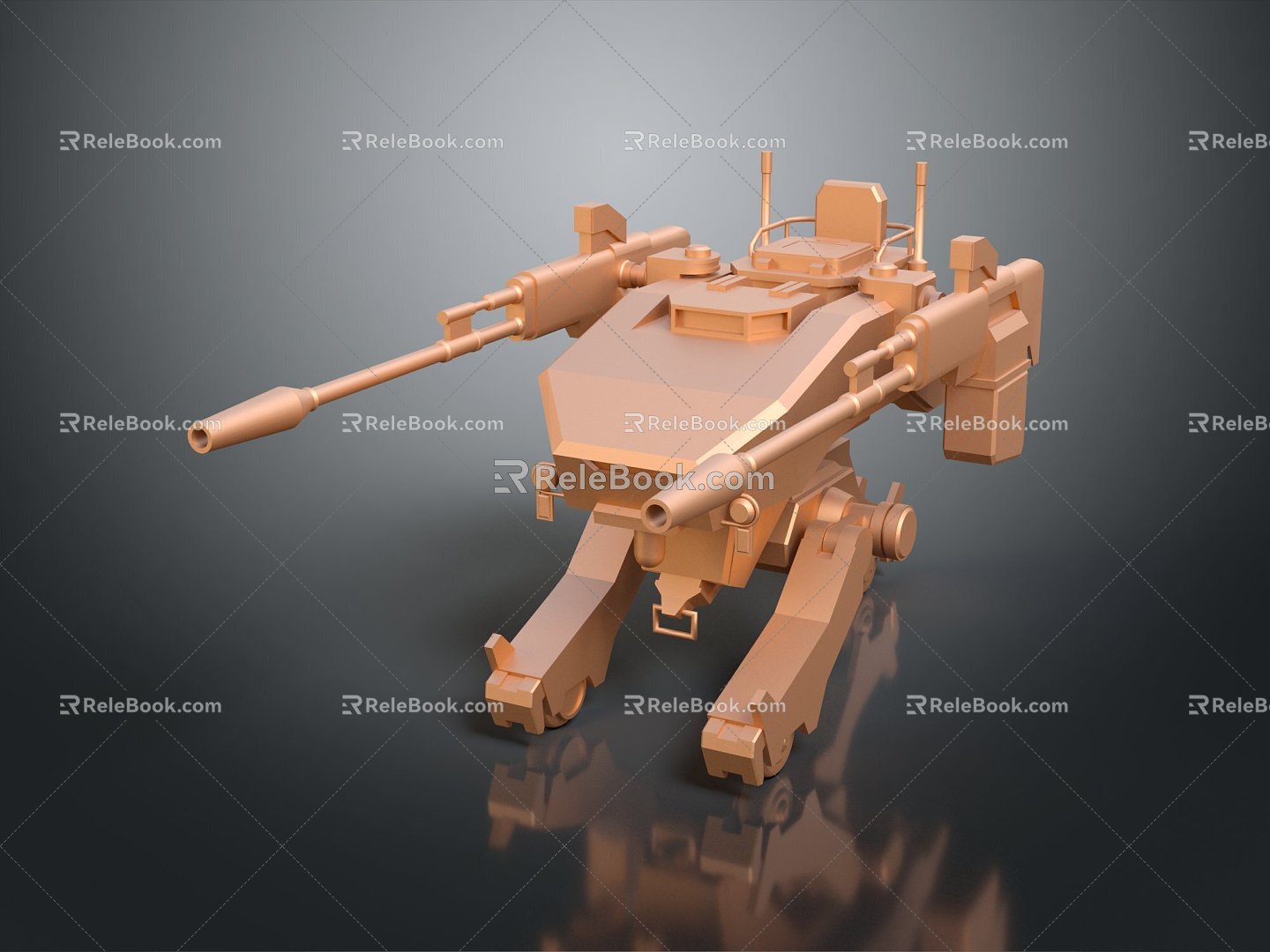 turret turntable sci-fi tower defense game tower defense 3d model