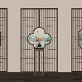 Screen Partition Decorative Screen Flower Rack 3d model