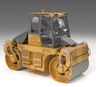 Road roller 3d model