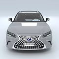 Lexus Silver Sedan With Sleek Design Sunroof And Multi spoke Wheels