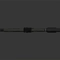 Modern Tactical Rifle With Scope Ventilated Handguard Black Metallic Finish Ergonomic Grip