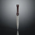 Modern Dagger Sword 3d model