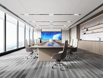 Modern Conference Room 3d model