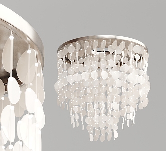 Modern chandelier creative minimalist chandelier 3d model